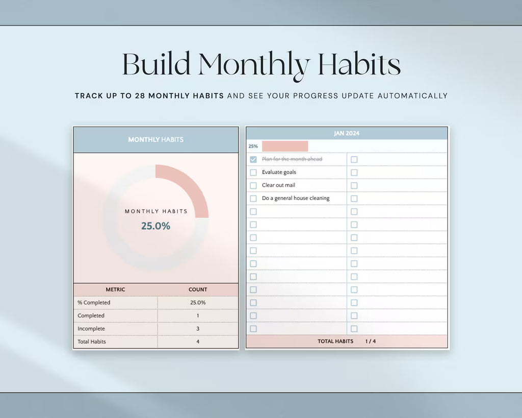 Daily Habit Tracker – Build Consistency & Achieve Your Goals